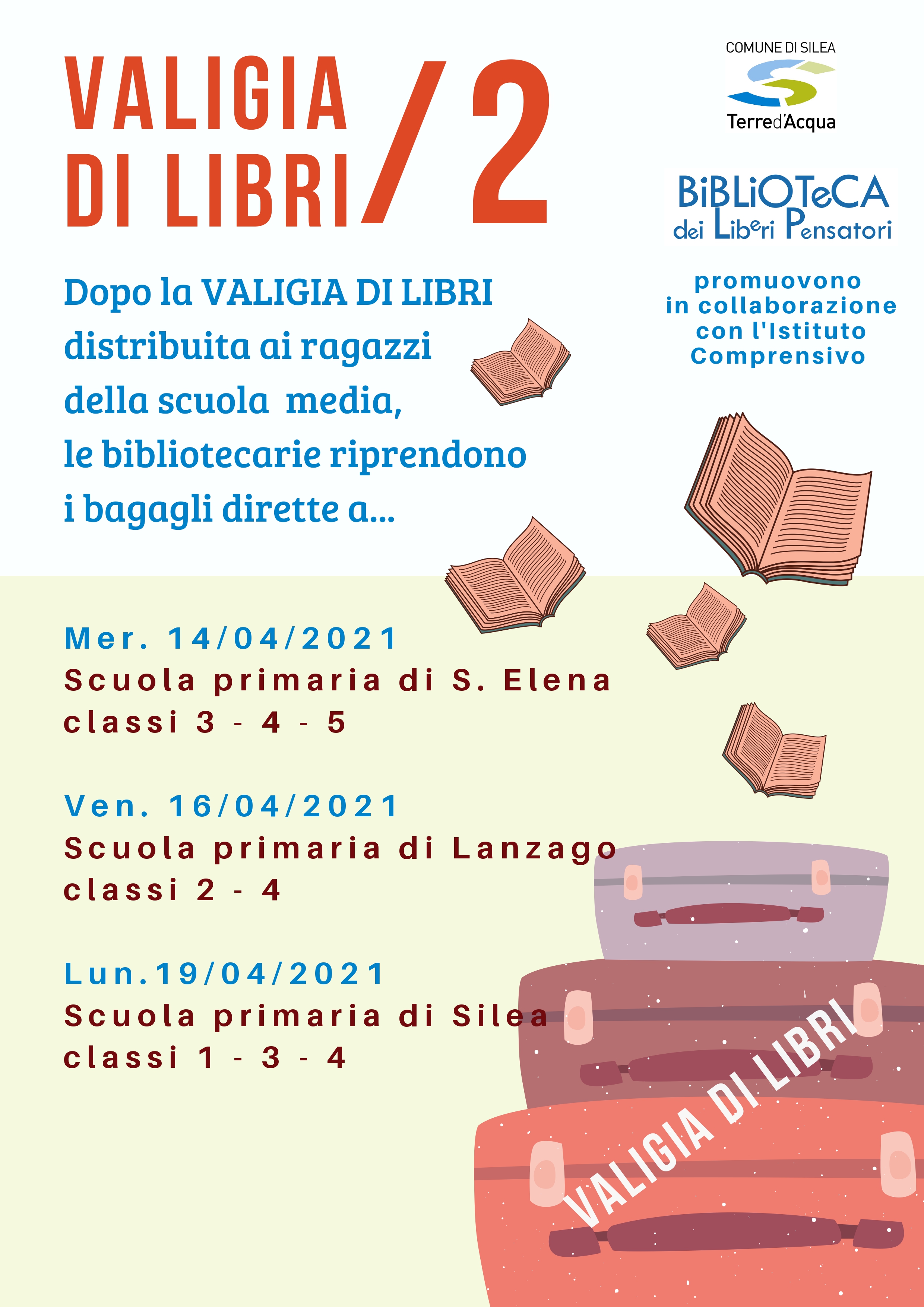 valigia di libri 